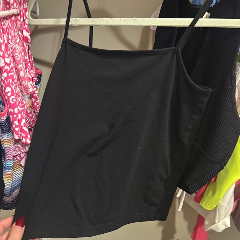 Black Women's Spaghetti Strap Top